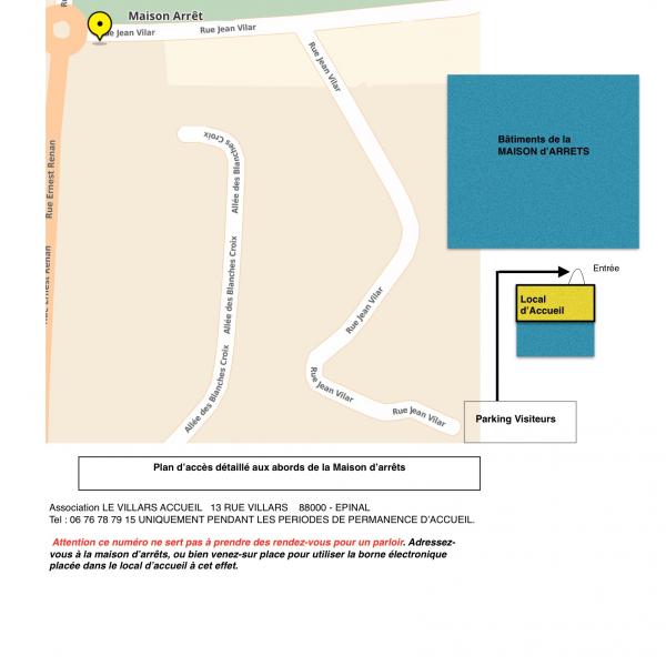 Plan d'accès au local